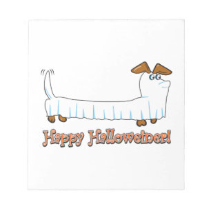 Bloco De Notas Feliz Halloween Dachshund