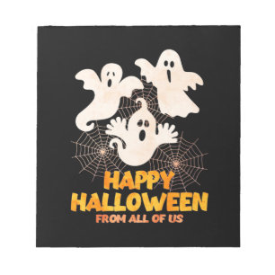 Bloco De Notas Feliz Halloween De Todos Nós