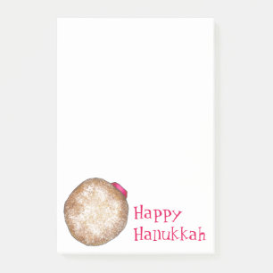 Bloco De Notas Feliz Hanukkah Chanukah Jelly Rosquinha Comida de
