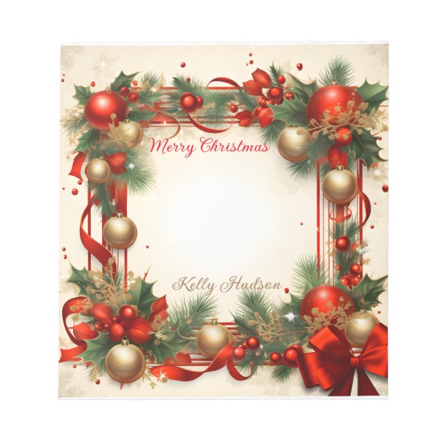 Bloco De Notas Feliz Natal (Frente)