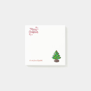 Bloco De Notas Feliz Natal, Árvore de Natal-Personalizada