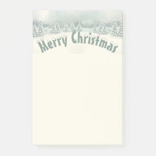 Bloco De Notas Feliz Natal Árvores de inverno