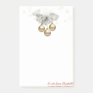 Bloco De Notas Feliz Natal,Bolas de Natal-Personalizadas