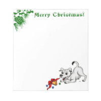 Feliz Natal! Cachorrinho com Sino e Bola