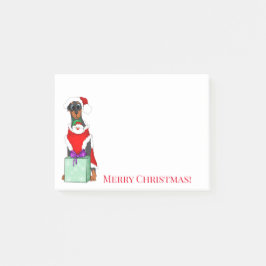 Bloco De Notas Feliz Natal Cachorro Doberman Natal