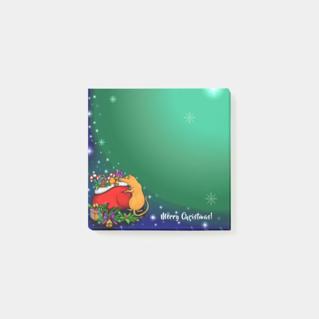 Bloco De Notas Feliz Natal com Rat Prince (Frente)