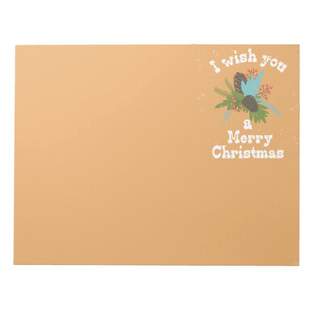 Bloco De Notas Feliz Natal Decor (Frente)