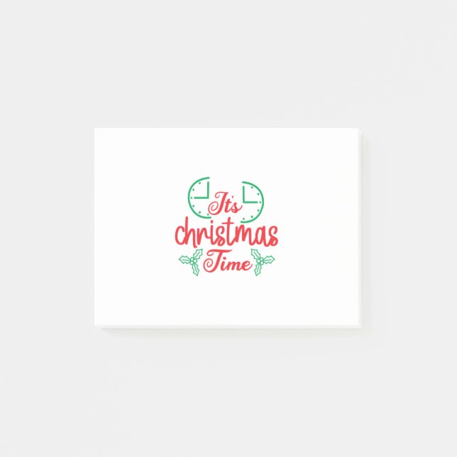 Bloco De Notas Feliz Natal É Hora De Natal (Frente)