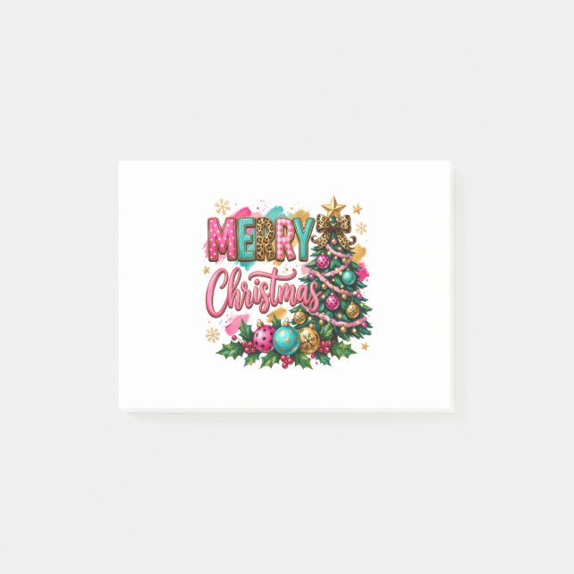 Bloco De Notas Feliz Natal Elegante (Frente)