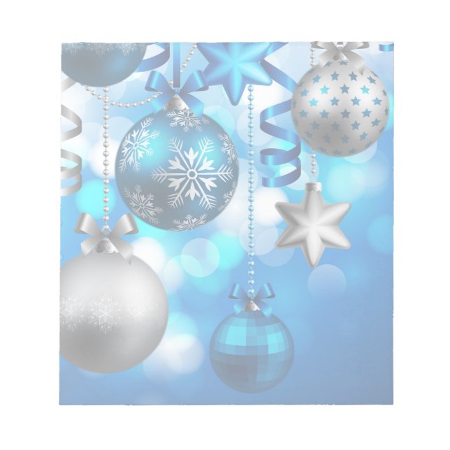 Bloco De Notas Feliz Natal Ornaments (Frente)