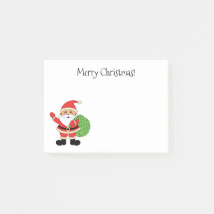Bloco De Notas Feliz Natal Papai Noel 4 x 3