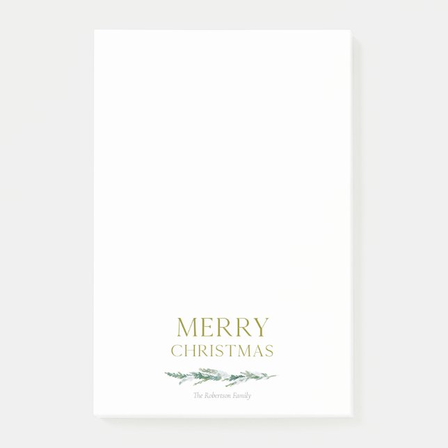 Bloco De Notas Feliz Natal Perene (Frente)