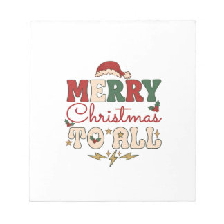 Bloco De Notas Feliz Natal Todos Chapéu de Papai Noel Estrelas Re