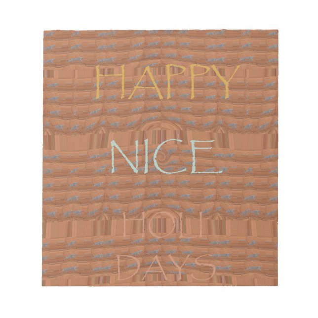 Bloco De Notas Feliz Natal Zebra Art Impressão (Frente)