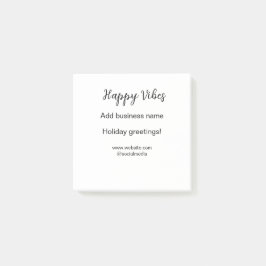 Bloco De Notas Feliz vibes cartões de natal de Natal