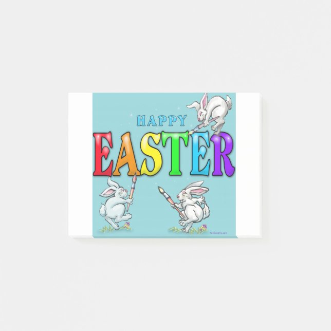 Bloco De Notas Felz pascoa Bunnies (Frente)