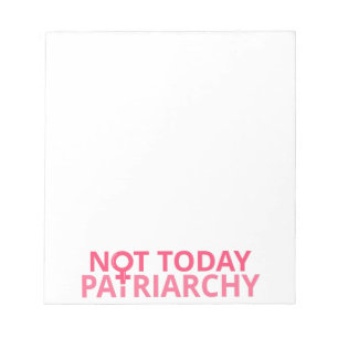 Bloco De Notas Feminista dos Direitos das Mulheres - Não Hoje, Pa