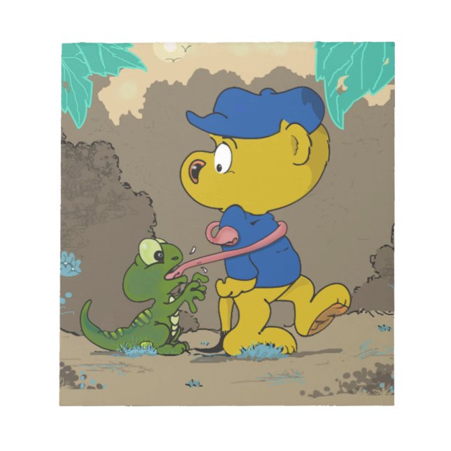 Bloco De Notas Ferald e o bebê Lizard (Frente)