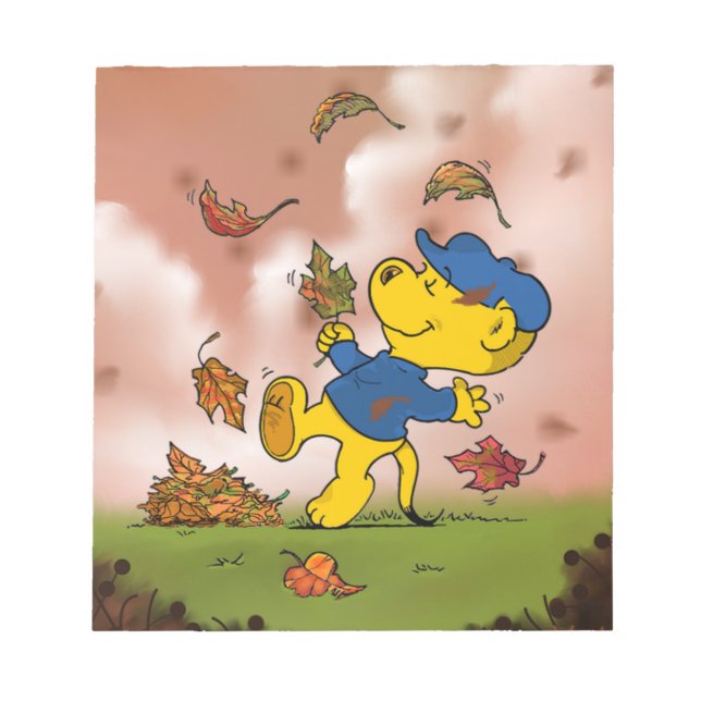 Bloco De Notas Ferald Entre As Folhas Do Outono (Frente)