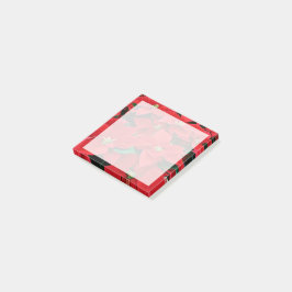 Bloco De Notas Feriado de Poinsettia Vermelha