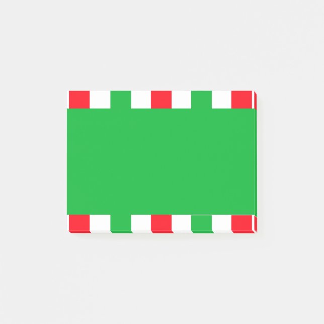 Bloco De Notas Feriado Festivo Vermelho Vermelho de Natal (Frente)