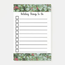 Feriado para fazer lista Holly deixa bagas