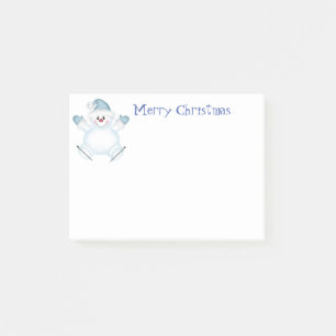 Bloco De Notas Feriado Poste o Notes-Snowman