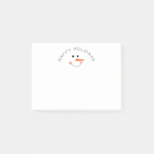 Bloco De Notas Feriados felizes do inverno de inverno branco de S