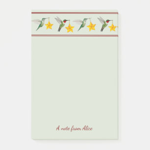 Bloco De Notas Feriados Personalizados Beija-flores