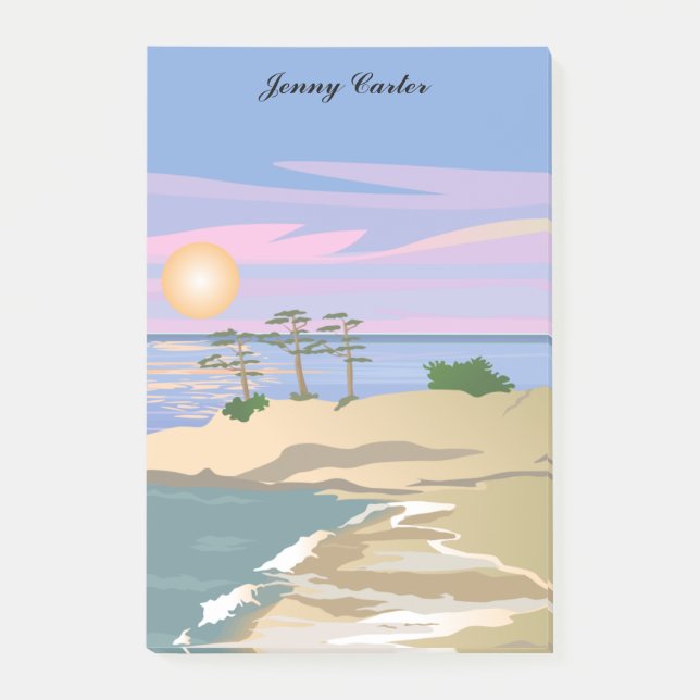 Bloco De Notas Férias Ilha 1 Personalizadas (Frente)