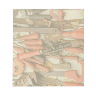 Bloco De Notas Ferramenta Antiguamente Rustic Red Man