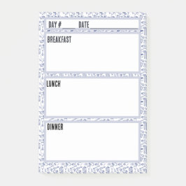 Bloco De Notas Ferramenta de Planejamento de Menu Limitado de Eng