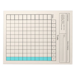 Bloco De Notas Ferramenta SpEd Essencial: Folha de Dados do Vazio