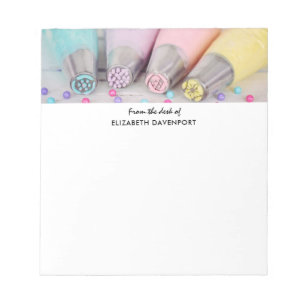 Bloco De Notas Ferramentas de decoração de bolos coloridos de p