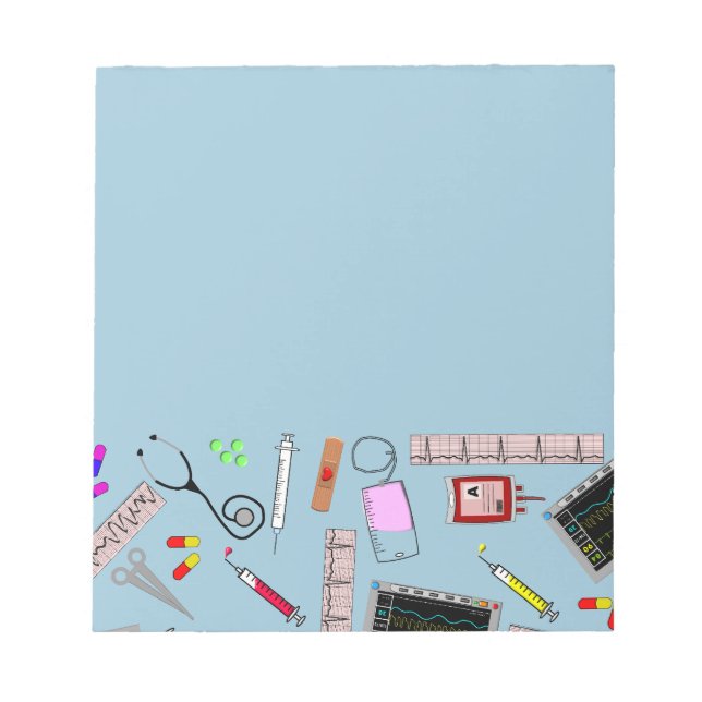 Bloco De Notas Ferramentas de Enfermeiro Registradas (Frente)