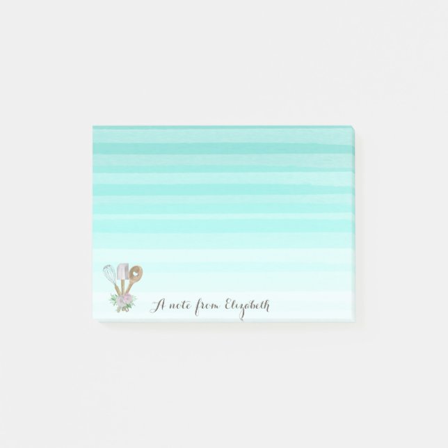 Bloco De Notas Ferramentas de Mão de Obra Aquarela (Frente)