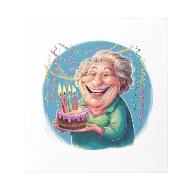 Bloco De Notas Festa de Aniversário da Nana Humorística (Frente)