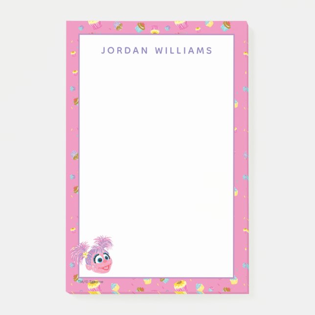 Bloco De Notas Festa de Cupcake da Abby Cadabby (Frente)