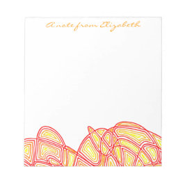 Bloco De Notas Fiery Waves