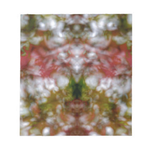 Bloco De Notas Figura abstrata de caleidoscópio e rostos