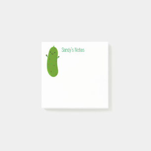 Bloco De Notas Figura de desenho animado verde-feliz