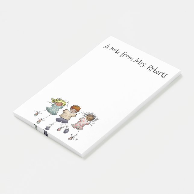 Bloco De Notas Figuras de palitos  (Inclinado)