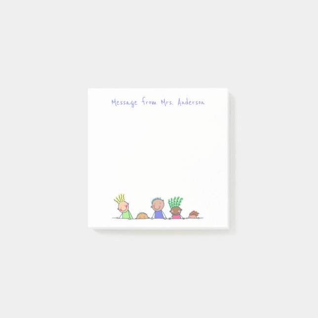 Bloco De Notas Filas Personalizam Notas de Posto (Frente)