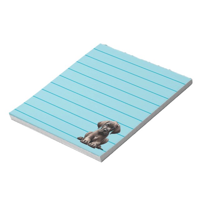Bloco De Notas Filhote de Grande Danês Fofo (Invertido)