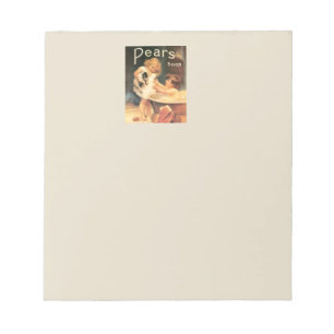 Bloco De Notas Filhote Tomando Banho Antigo Vintage
