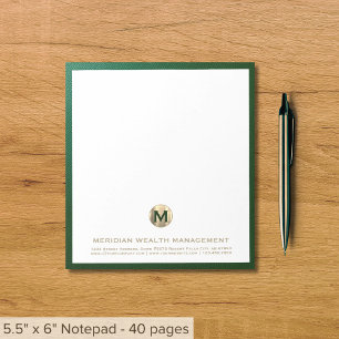Bloco de Notas Financeiro Elegante