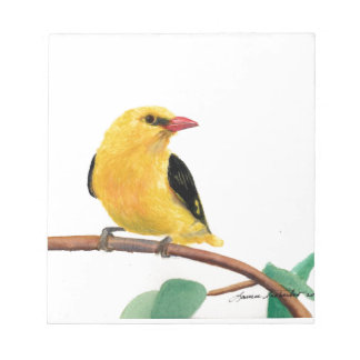 Bloco De Notas Finch Dourada