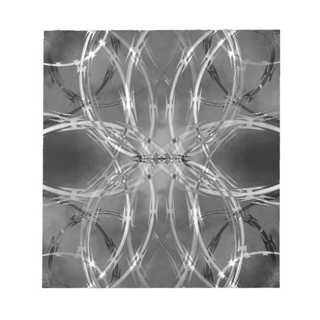 Bloco De Notas Fio-razão contra nuvens escuras (Frente)