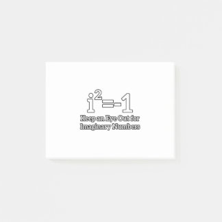 Bloco De Notas Fique de olho nos números imaginários, estudante d