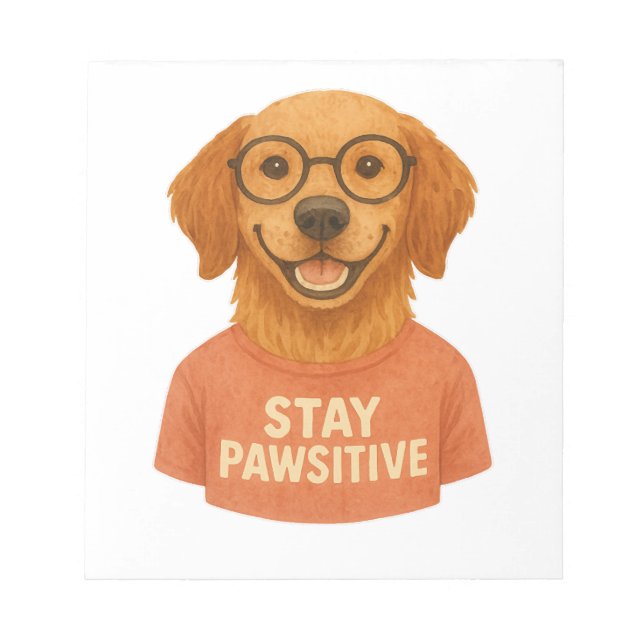 Bloco De Notas Fique Pawsitivo (Frente)